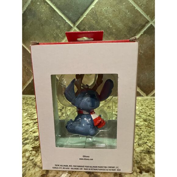 New Hallmark Disney Lilo & Stitch REINDEER STITCH Christmas Ornament Resin Gift - Picture 2 of 6